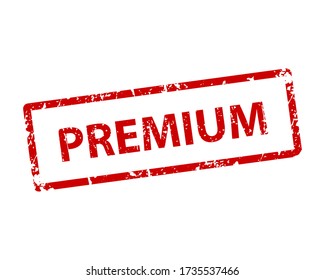 Premium stamp vector texture. Rubber cliche imprint. Web or print design element for sign, sticker, label