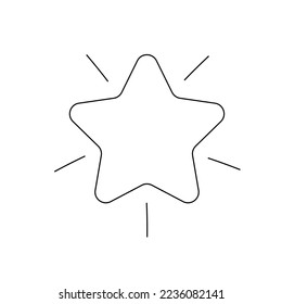 Premium star icon. High quality mark on white background