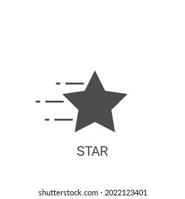 Premium star icon or logo in line style. Vector pictogram for infographic, web design and app development