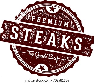 Premium Steaks Vintage Sign