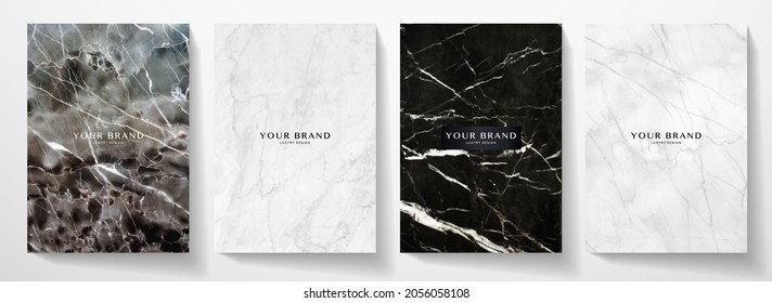 Premium stripe cover design set. Luxury line pattern with metallic gloss in gold, white color. Formal vector background for luxe invite, business brochure, poster, notebook, menu template