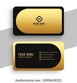 premium style corporate visiting card layout ready to print vector