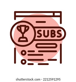 Icono de línea negra de suscripción premium. Promoción en línea. Pictograma para página web.