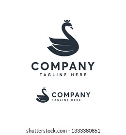 Premium swan logo template