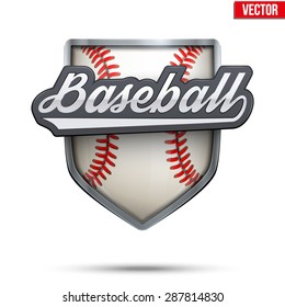 Premium  symbol of Baseball label. Symbol of sport or club. Vector Illustration isolated on white background.