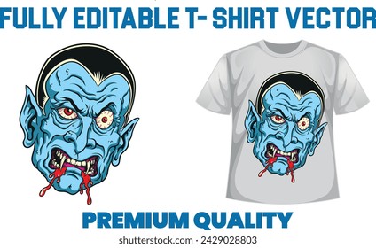 Premium T shirt design with editable vector file.