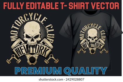 Premium T-Shirt-Design mit editierbarer Vektor-Datei.