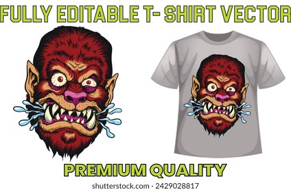 Premium T shirt design with editable vector file.