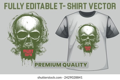 Premium T shirt design with editable vector file.
