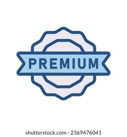 Premium tag, label icon, Vector Graphics