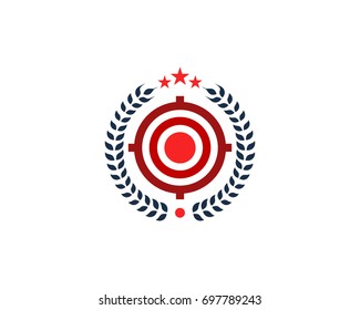 Premium Target Icon Logo Design Element