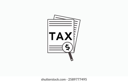 Premium tax icon vector image for use.