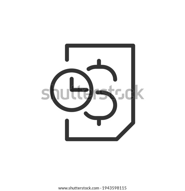 Premium tax line icon for app, web and UI. Vector\
stroke sign isolated on a white background. Outline icon of tax in\
trendy style.
