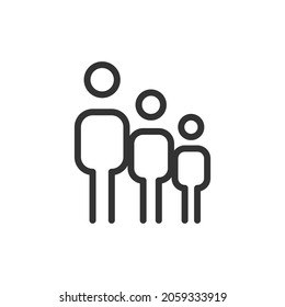 Icono de línea de trabajo en equipo premium para aplicación, web y interfaz de usuario. Signo de trazo vectorial aislado en un fondo blanco. Icono de contorno del trabajo en equipo en estilo de moda.