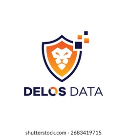 Premium tech security shield finance logo design