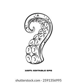 Premium Tentacle Twirls Coloring Page