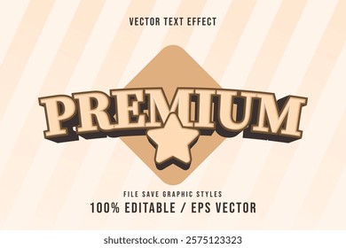 Premium Premium text effects can be edited again, suitable poster, template.