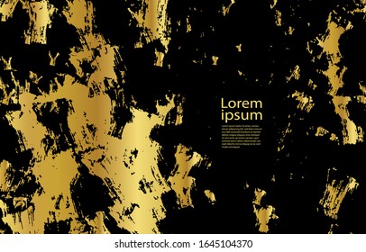 Textura de primera calidad. gradación abstracta oro ámbar sobre fondo negro y dorado. tarjeta. Afiche. diseño de elementos para la presentación.