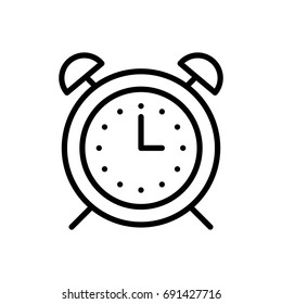 Premium time icon or logo in line style. High quality sign and symbol on a white background. Vector outline pictogram for infographic, web design and app development.