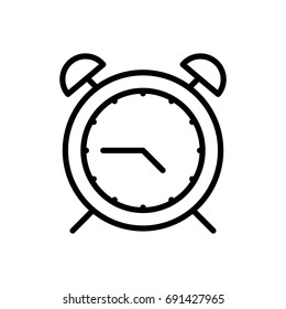 Premium time icon or logo in line style. High quality sign and symbol on a white background. Vector outline pictogram for infographic, web design and app development.