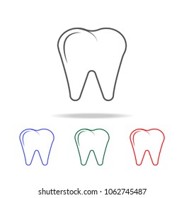 Premium tooth icon icon. Elements of human body part multi colored icons. Premium quality graphic design icon. Simple icon for websites, web design, mobile app, info graphics on white background