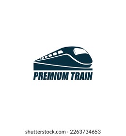 Modelos modernos del logotipo del tren premium
