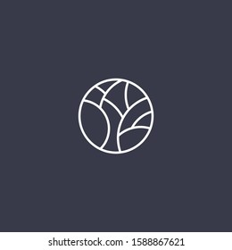 Premium tree logo design. Abstract tree icon vector illustration