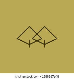 Premium tree logo design. Abstract tree icon vector illustration