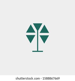 Premium tree logo design. Abstract tree icon vector illustration