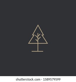 Premium tree logo design. Abstract tree icon vector illustration