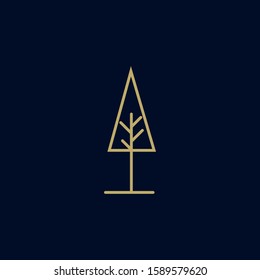 Premium tree logo design. Abstract tree icon vector illustration