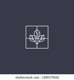 Premium tree logo design. Abstract tree icon vector illustration