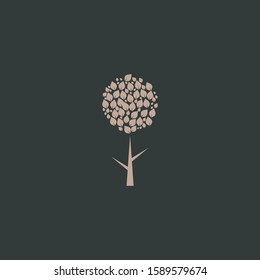 Premium tree logo design. Abstract tree icon vector illustration