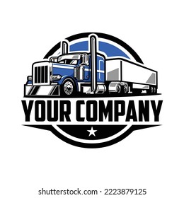 Premium Trucking Company Logo Emblem Vector. Best for Trucking and Freight Related Industry Logo