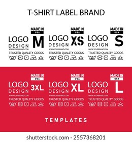 Premium T-Shirt Label Tag Vector Design 