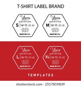 Premium T-Shirt Label Tag Vector Design