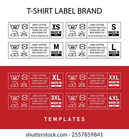 Premium T-Shirt Label Tag Vector Design