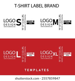 Premium T-Shirt Label Tag Vector Design