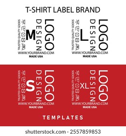 Premium T-Shirt Label Tag Vector Design