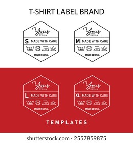 Premium T-Shirt Label Tag Vector Design