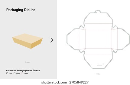 Premium Tuck Top Octagon Packaging Dieline