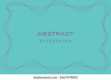 Premium Turquoise Blue color background design with diagonal line, geometric wave border, vector wavy line background for poster, banner, web design