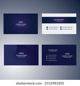 Premium Two Sided Business Card Design Template