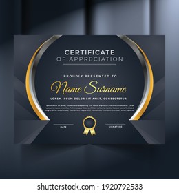 Premium unique certificate and diploma template