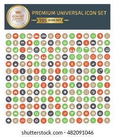Premium universal icon set,clean vector