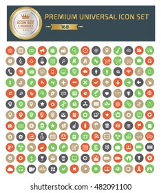 Premium universal icon set,clean vector