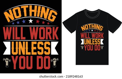 Premium USA Labor day Typography T-Shirt Designs