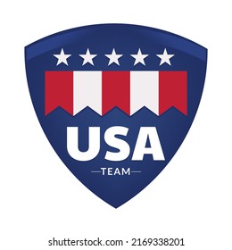 Premium Usa Team Logo Badge Stock Vector (Royalty Free) 2169338201 ...