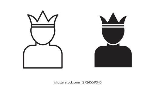 Premium-Benutzersymbol im Doodle- und Strichstil.