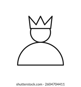 Premium User icon isolated. simple vector icon on white background